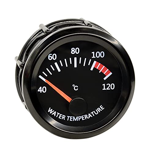 ESUPPORT Universal Car 52mm Pointer Water Temp Temperautre Gauge Meter Kit Celsius White LED Light Pointer Indicator Dail Display Electronic - Image 2