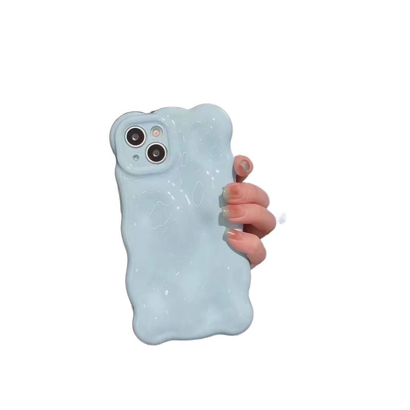 غطاء واقي، مقاوم للصدمات لـ iPhone 16 / 16 Plus / 16 Pro / 16 Pro Max، سيليكون حماية من السقوط، أزرق من السيليكون باللون الأزرق - Image 1