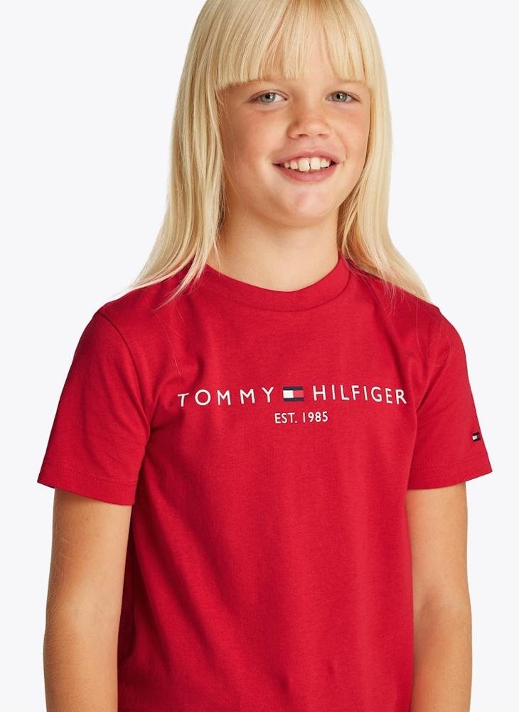 TOMMY HILFIGER - Kids Logo Crew Neck T-Shirt - Image 1
