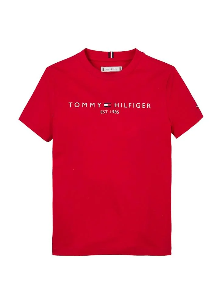 تومي هيلفيغر Kids Logo Crew Neck T-Shirt