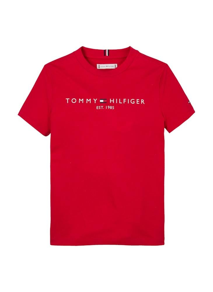 TOMMY HILFIGER - Kids Logo Crew Neck T-Shirt - Image 1