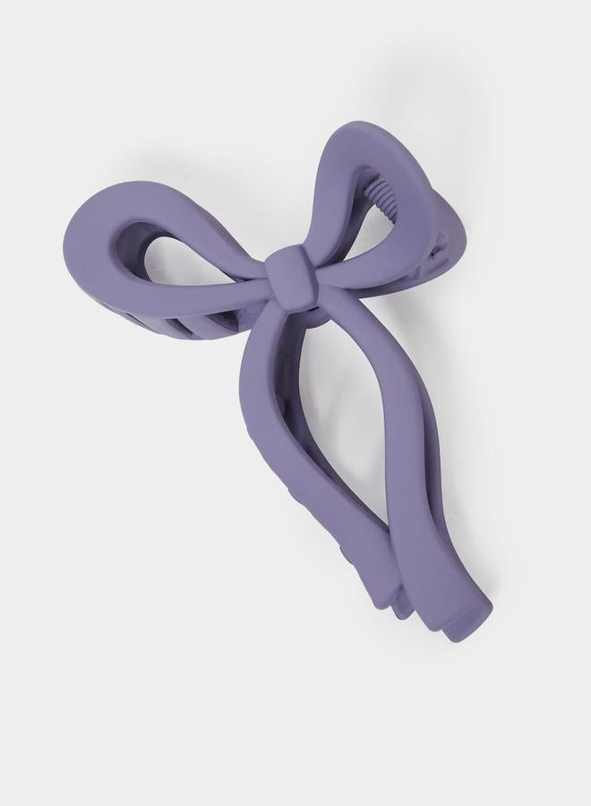 Styli Purple Bow Hair Claw - Image 1