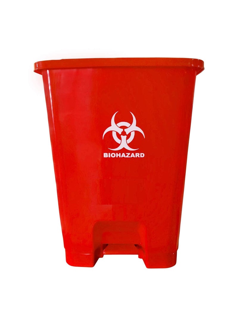 OMDEE TRADING OMDEE TRADING Plastic Pedal Dustbin Biomedical waste bins for hospitals 15 LTR Pedal Dustbin Red  - Image 5