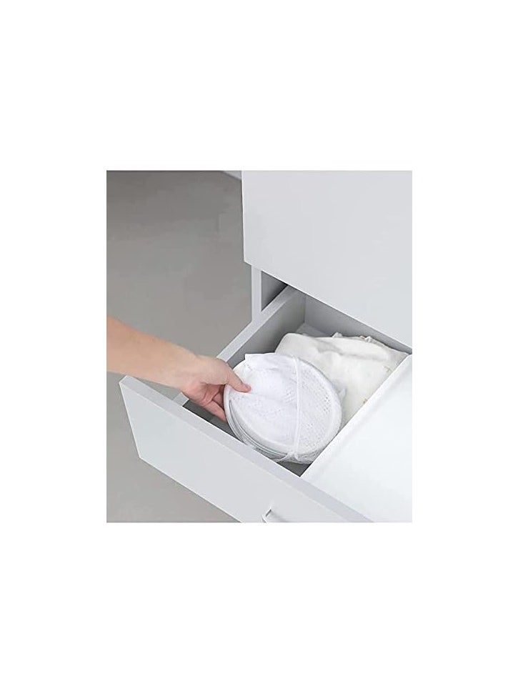 Foldable Pop Up Net Laundry Basket Storage Solution Compact Bin Mesh Collapsible Bag  Laundry Hamper  Collapsible Laundry Basket with Durable Handles & Side
