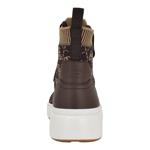 Guess Women's MANNEN Sneaker, Medium Brown Logo 213, 6.5 - Image 3
