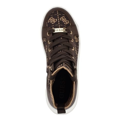 Guess Women's MANNEN Sneaker, Medium Brown Logo 213, 6.5 - Image 2