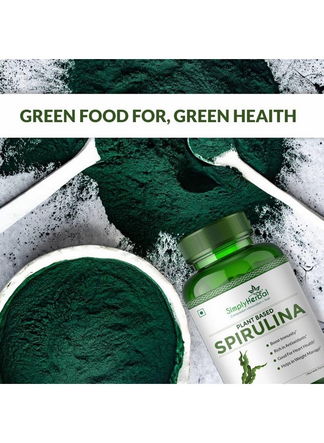 Simply Herbal كبسولات سبيرولينا العشبية البسيطة للمناعة | غذاء خارق طبيعي ومكمل غذائي | غذاء أخضر لصحة جيدة وإدارة الوزن وتعزيز المناعة - 60 كبسولة - Image 5