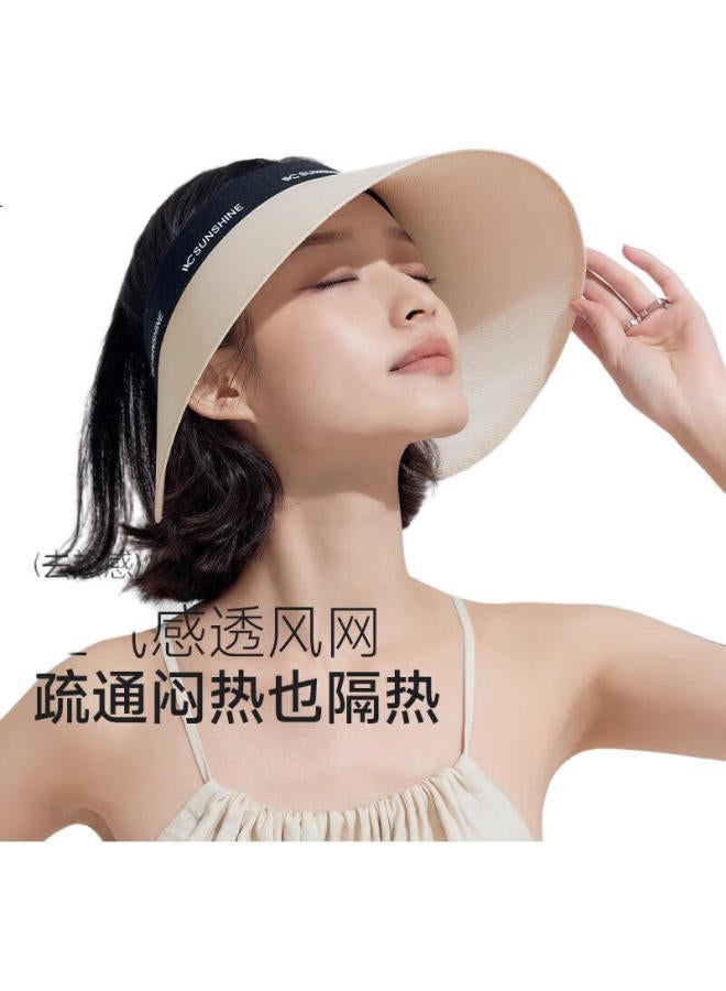 Vvc Sun Protection Hat For Women, Full Face Sunshade Hat, Summer Outdoor Face-Covering Uv Protection Hat, Khaki Color - Image 2