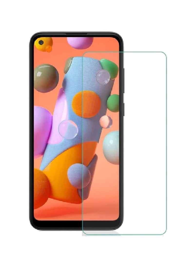 Super Tempered Glass Screen Protector Clear Designed For Samsung Galaxy A11 Full Screen Coverage And Bubble Free - Image 1