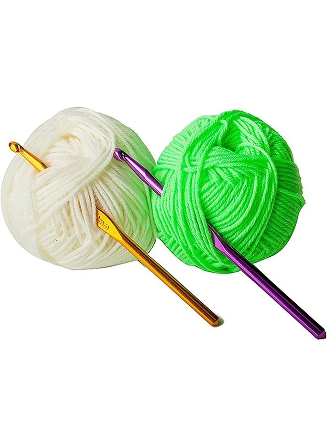 Crochet Hooks Set 14pcs Aluminum Crochet Hooks Knitting Needles DIY Yarn Weave Tools for Arthritic Hands Crochet Needles for Yarn Craft - Image 4