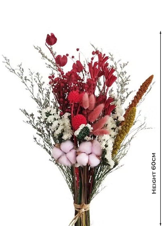 ZCM-HAPPY Dried Flower Bouquet – Elegant Living Room Décor & Gift Idea - Image 2