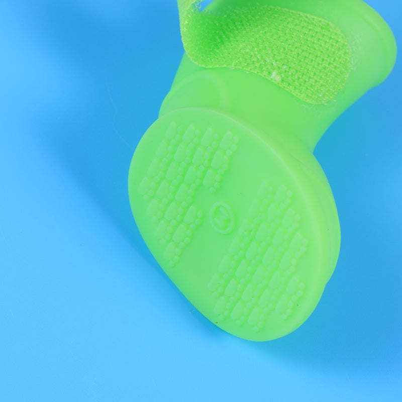 Little Pet Dog Puppy Anti- Rain Snow Boots Candy Colors Rubber Boots Shoes - Size (Green) - Image 2