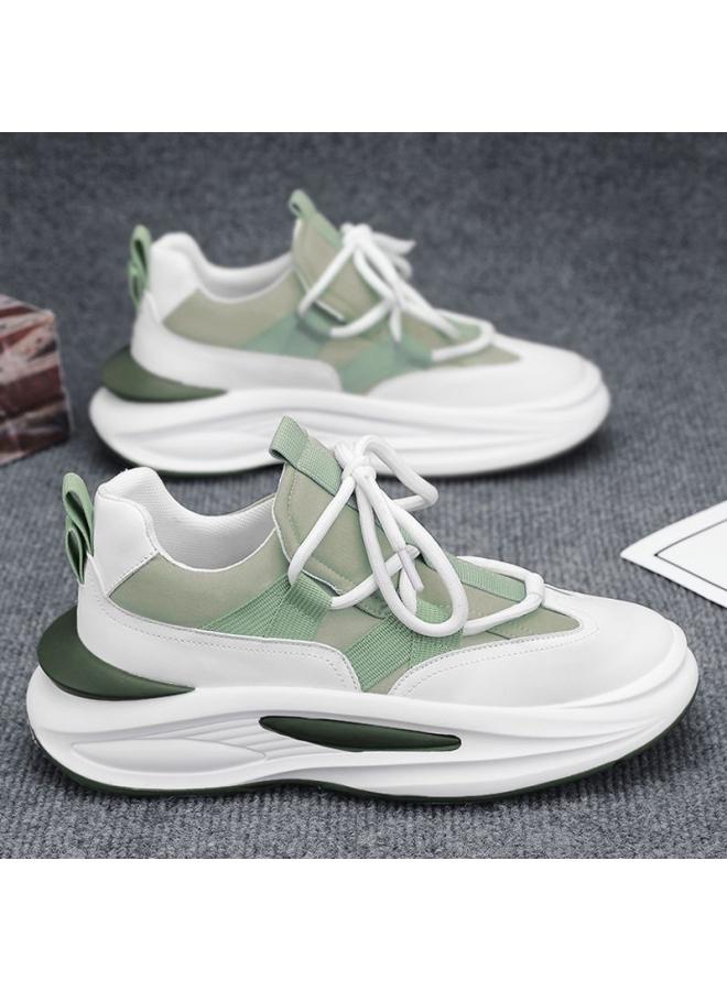 شك الصيف أحذية رجالي جديد مظلة قابلة للتنفس القماش أحذية رياضية كاجوال كل مباراة ارتفاع عصري زيادة سميكة القاع لينة أسفل أبي - Image 3