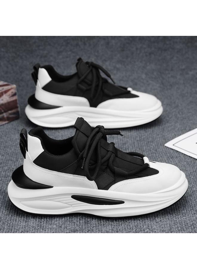 شك الصيف أحذية رجالي جديد مظلة قابلة للتنفس القماش أحذية رياضية كاجوال كل مباراة ارتفاع عصري زيادة سميكة القاع لينة أسفل أبي - Image 4