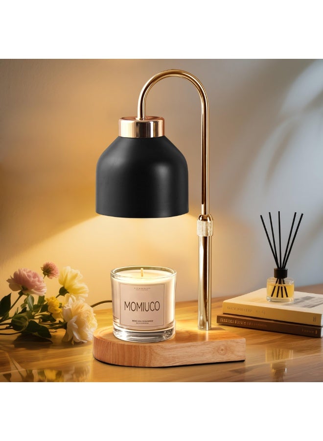 اكسيسن مصباح تدفئة الشموع مع مؤقت ومخفت إضاءة،  ارتفاع قابل للتعديل 2 مصباحين، مدفأة شمع كهربائية ديكور منزلي عتيق، لشموع العلاج العطري، شموع الجرار، أضواء الليل، أضواء الشموع - Image 1