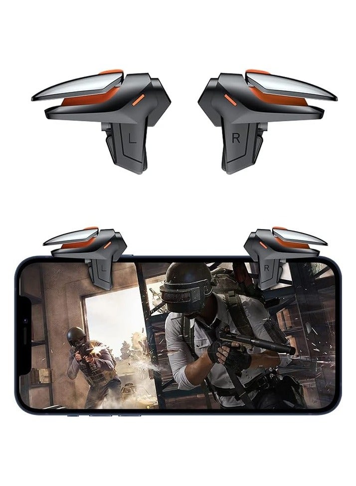 بروماس زوج واحد من مشغل الهاتف المحمول، مشغل وحدة التحكم في الألعاب، ملحقات ألعاب الهاتف المحمول، حساسية عالية، جهاز التحكم في ألعاب الهاتف المحمول لـ Pubg، Fortnite، لعبة Call Of Duty Mobile، مشغلات Pubg - Image 1