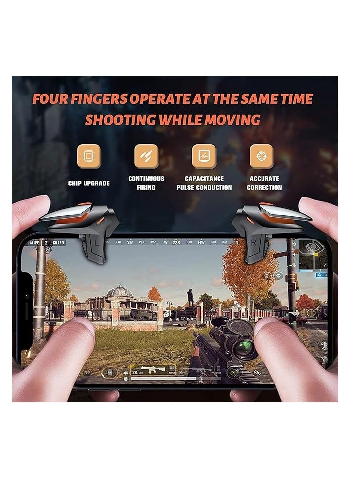 بروماس زوج واحد من مشغل الهاتف المحمول، مشغل وحدة التحكم في الألعاب، ملحقات ألعاب الهاتف المحمول، حساسية عالية، جهاز التحكم في ألعاب الهاتف المحمول لـ Pubg، Fortnite، لعبة Call Of Duty Mobile، مشغلات Pubg - Image 3