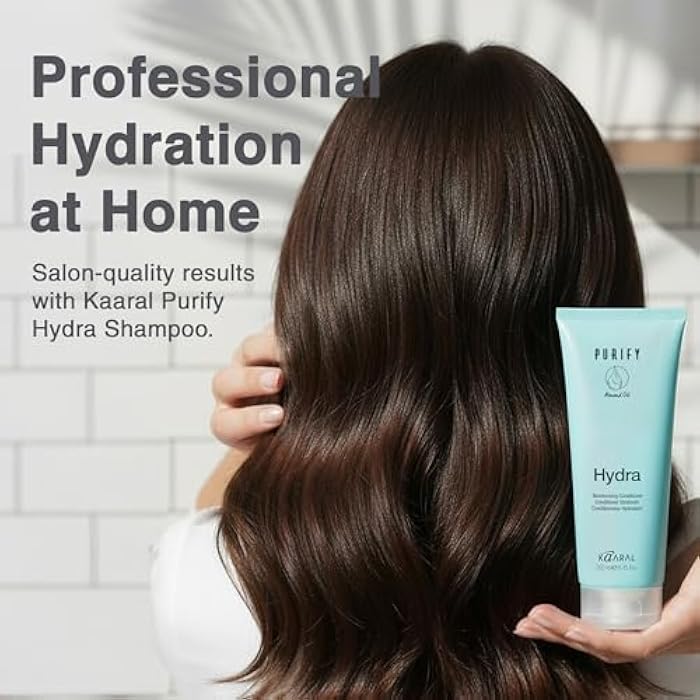 Kaaral Purify Hydra Conditioner - Moisturizing Hair Care for Women and Men - Hydrating Treatment for Dry, Damaged, Color Treated Hair - Softens, Reduces Frizz, Nourishes Curly Hair - 250ml (8.8oz) - Image 5