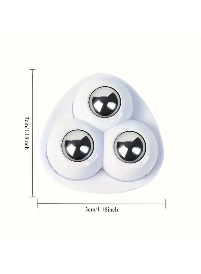 20 White Self Adhesive 360 Swivel Wheels Heavy Duty Plastic Chair Casters No Tool Mounting - Image 3