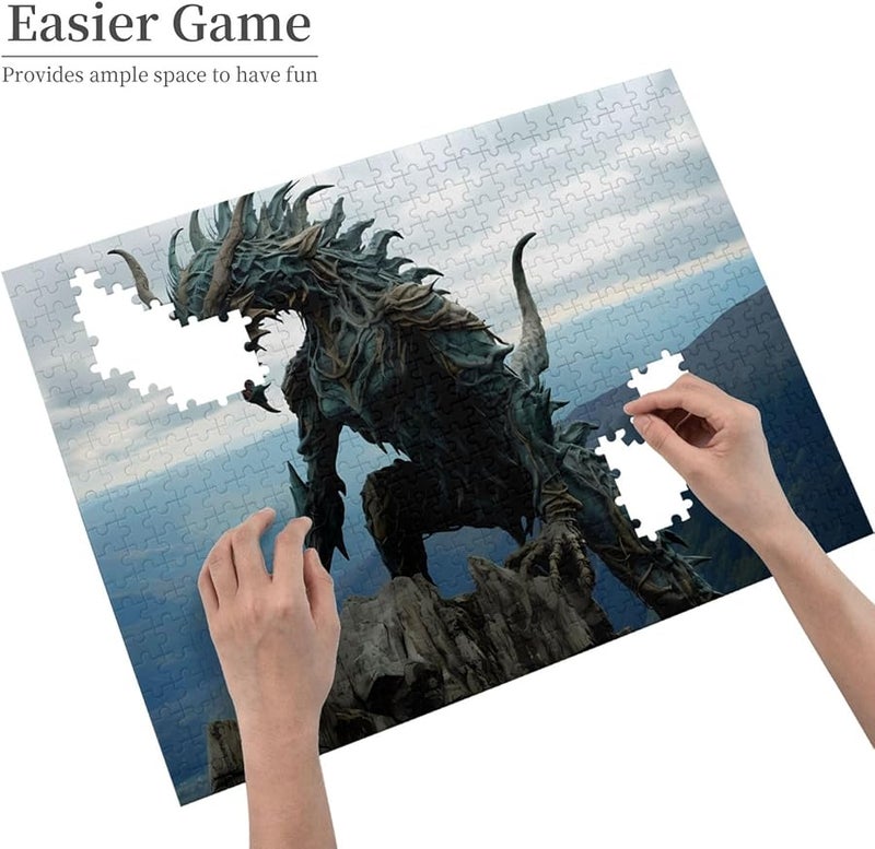 لغز قمة جبل فايا الوحش 500 قطعة للبالغين ديكور المنزل 20.4 × 15 بوصة - Image 4