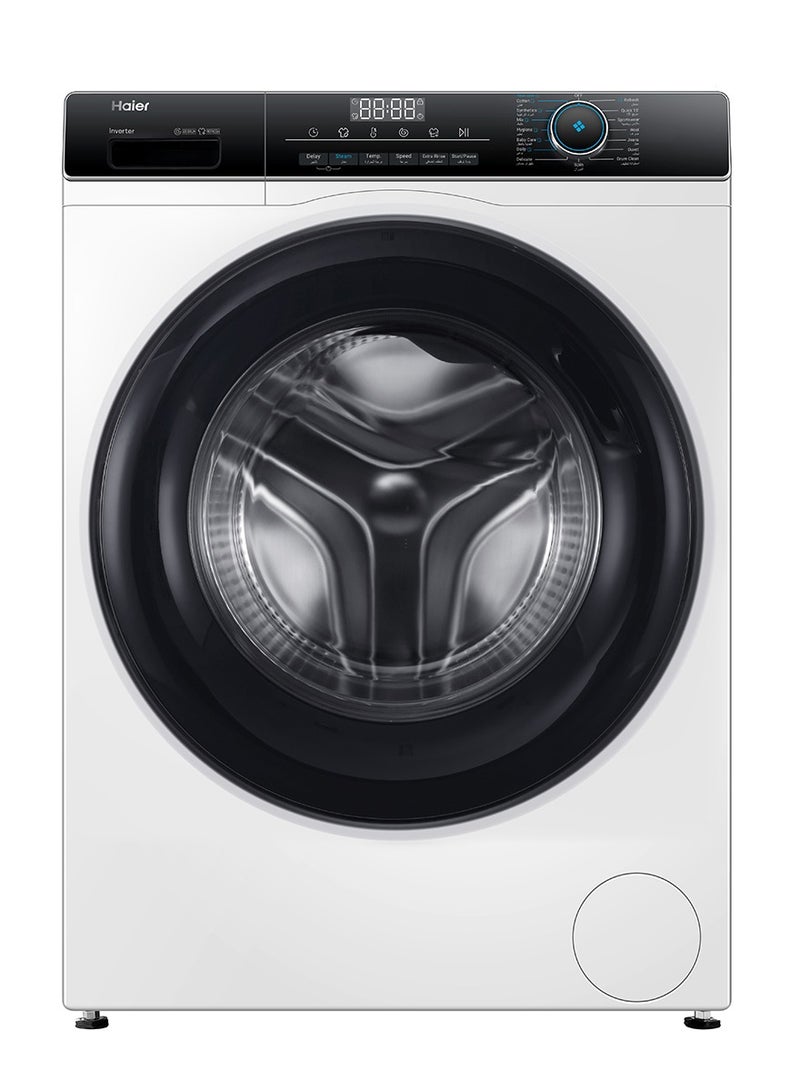 Haier 8kg Front Load Washing Machine Free Standing 525MM Super Drum Refresh Stainless Steel HW80-BP12929 White - Image 1