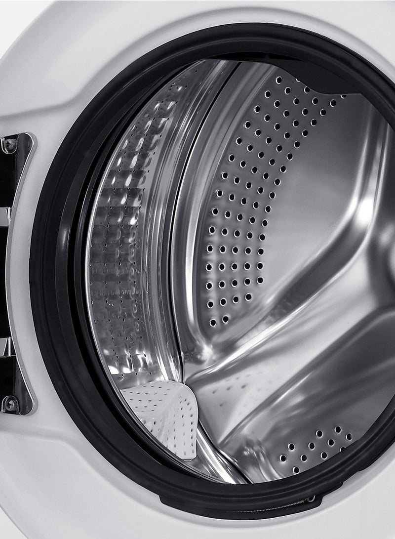 Haier 8kg Front Load Washing Machine Free Standing 525MM Super Drum Refresh Stainless Steel HW80-BP12929 White - Image 4
