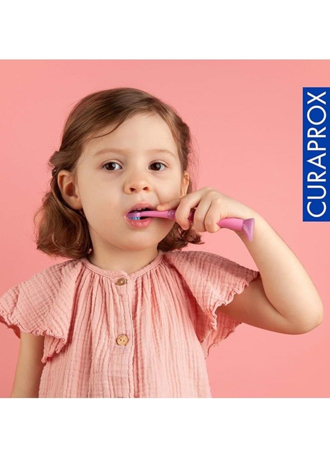 Baby Toothbrush Soft Toothbrush for Babies & Kids 0-4 years old, Multicolor
