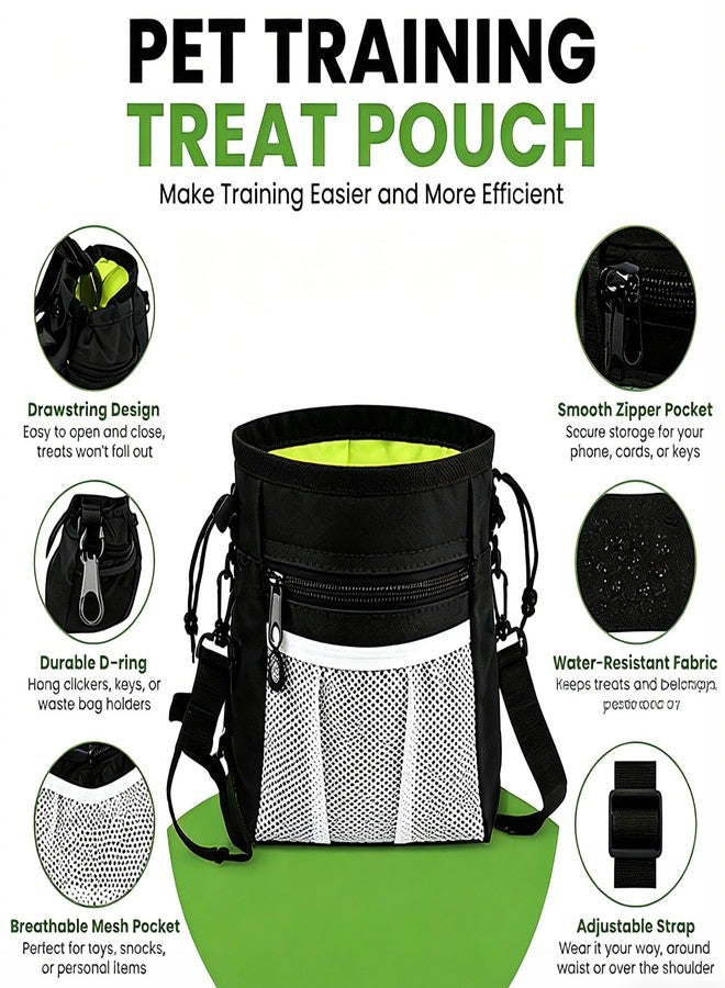 Waterproof Dog Treat Pouch, Hands-Free Pet Bag Multiple Pockets - Image 2