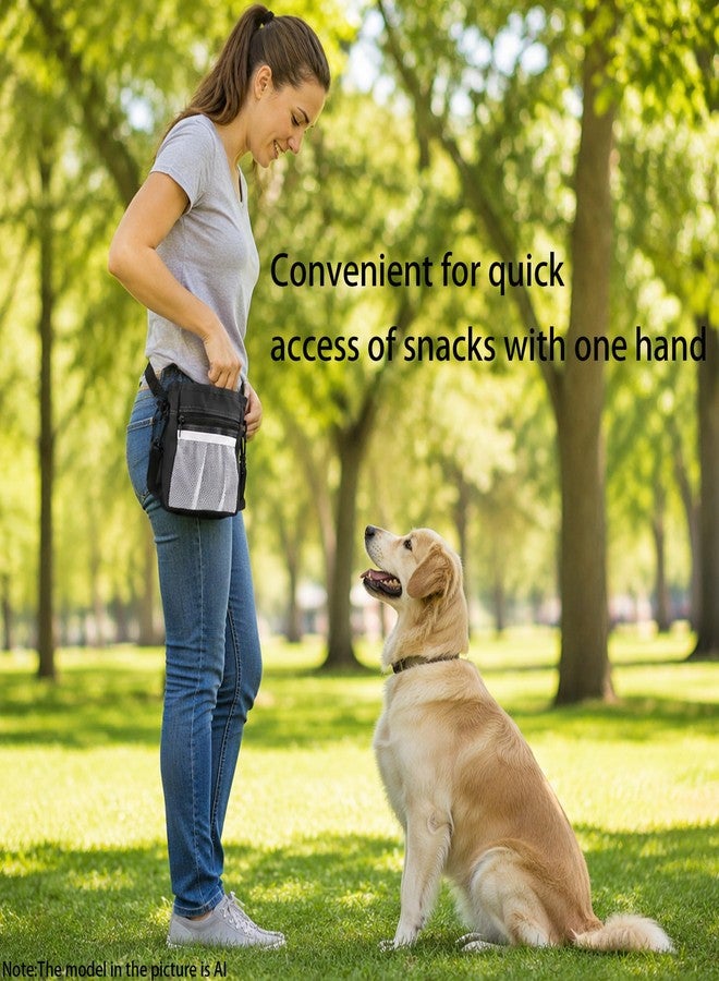 Waterproof Dog Treat Pouch, Hands-Free Pet Bag Multiple Pockets - Image 3