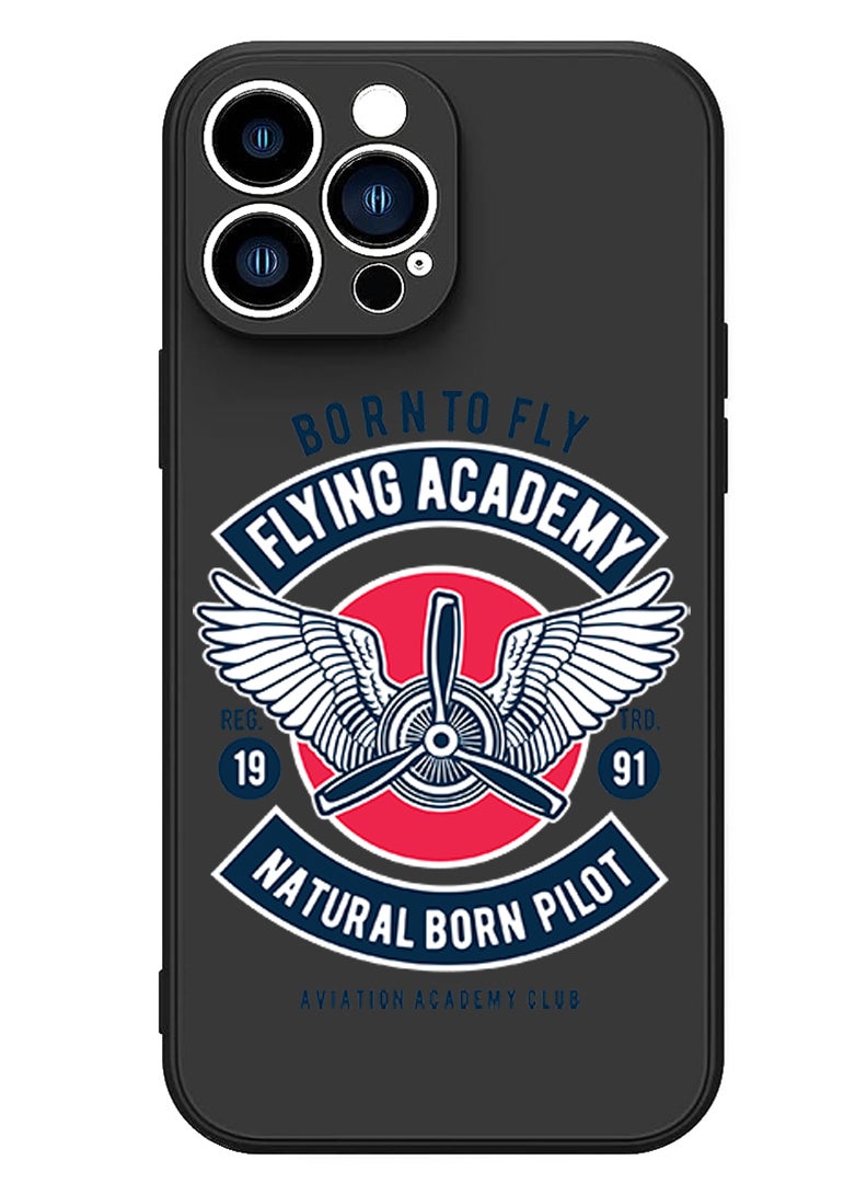 Theodor Protective Slim Fit Case Liquid Silicone Cover with Full Body Protection Anti-Scratch Shockproof Case For iPhone 15 Pro Max Black - Flying cardio - Image 1