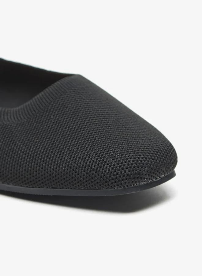 Flora Bella By Shoexpress Textured Slingback Sandals with Buckle Closure