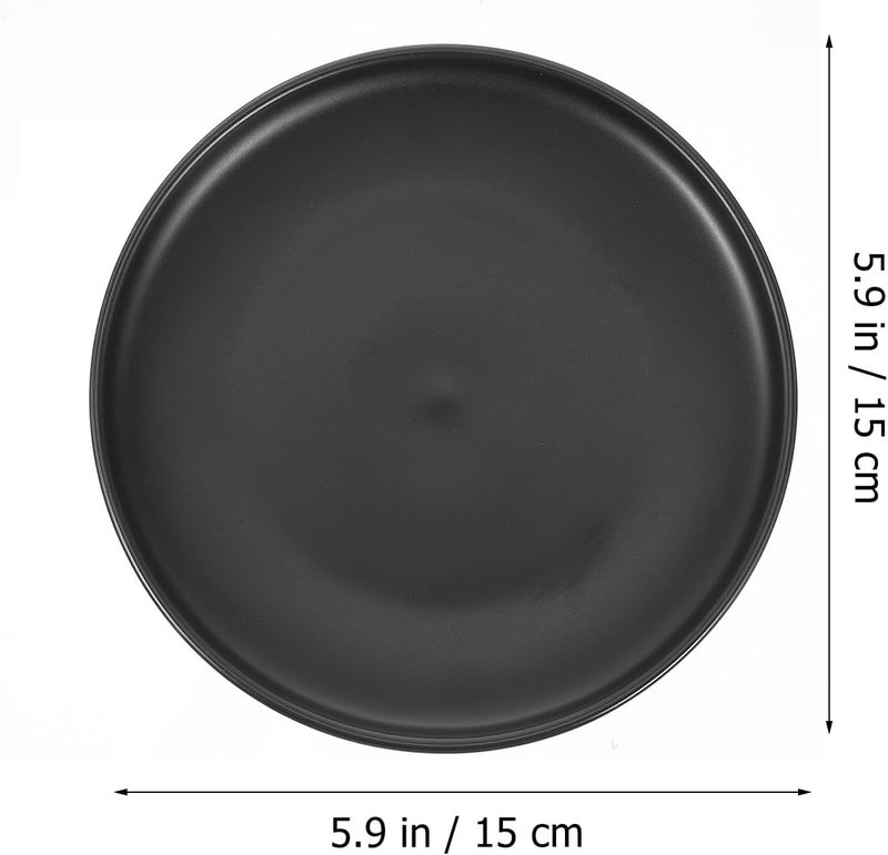 VICASKY Ceramic Cat Bowl Pet Food Plate Shallow Feeding Dish Black Protective Neck Support Pet Feeding Bowl for Cats and Small Dogs - Image 2