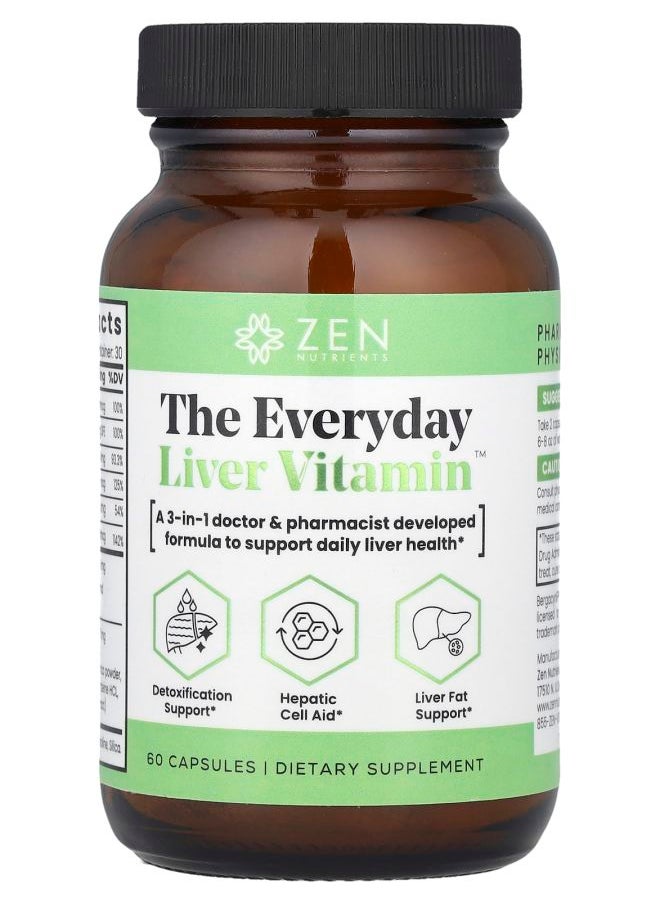 Zen Nutrients The Everyday Liver Vitamin™ 60 Capsules 