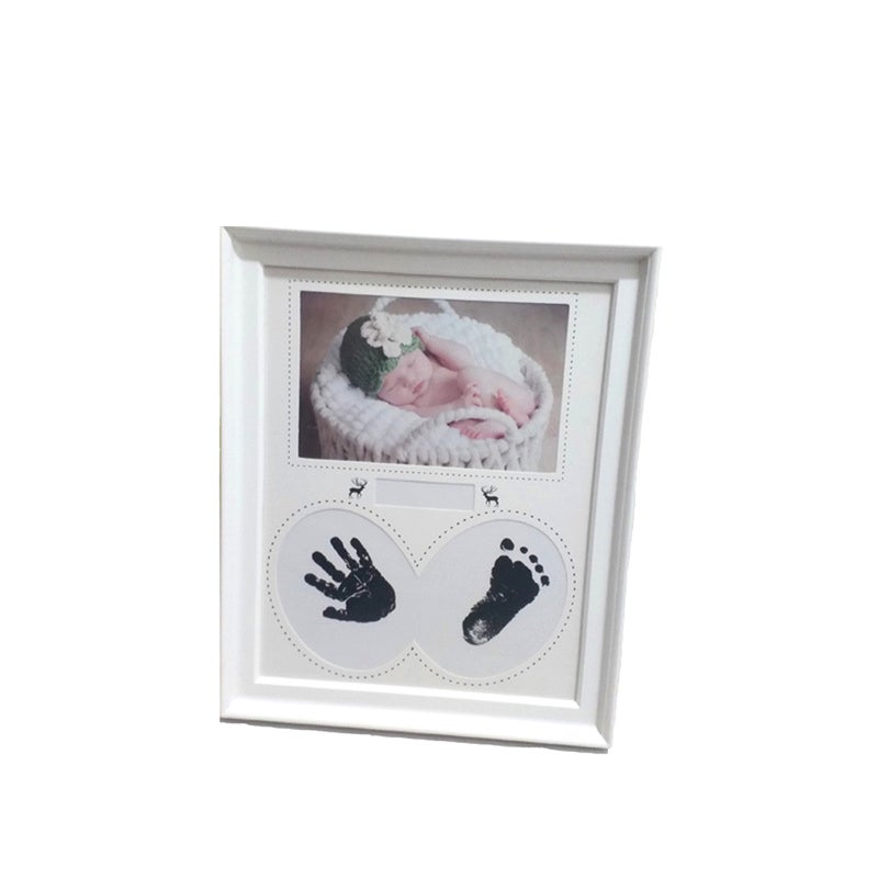 Baby Photo Frame Kids Picture Frame Newborn Handprint Footprint Photo Frame Room Decorations Baby Birthday - Image 4