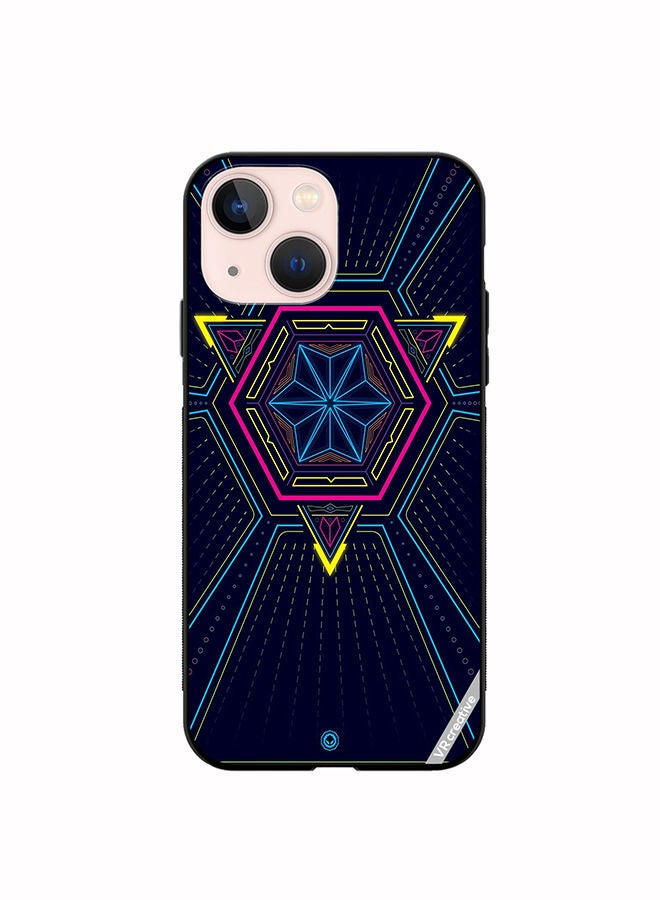 VR CREATIVE Protective Case Cover For Apple iPhone 14 Abstract Design Multicolour - Image 1