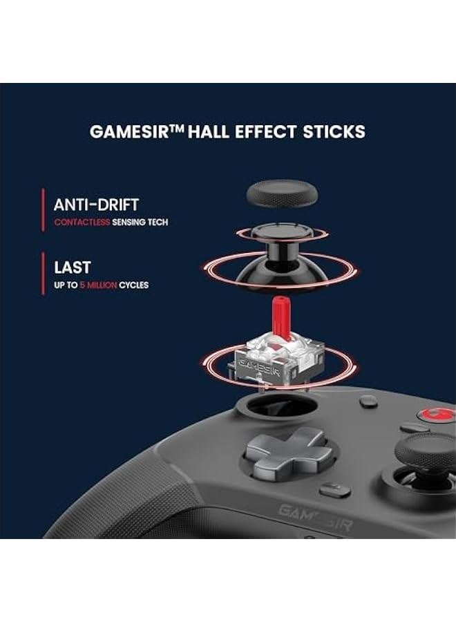 T4 Cyclone Pro Wireless Pro Controller for Switch/Lite/OLED, Hall Effect Controller (No Drifting) for Windows PC, macOS, Steam Deck, Android  iOS  - Image 2