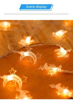 Generic Ramadan String Lights - Moon Star Fairy Lamp for Home & Festival Decor Ramadan Decor Battery Operated  - Image 3