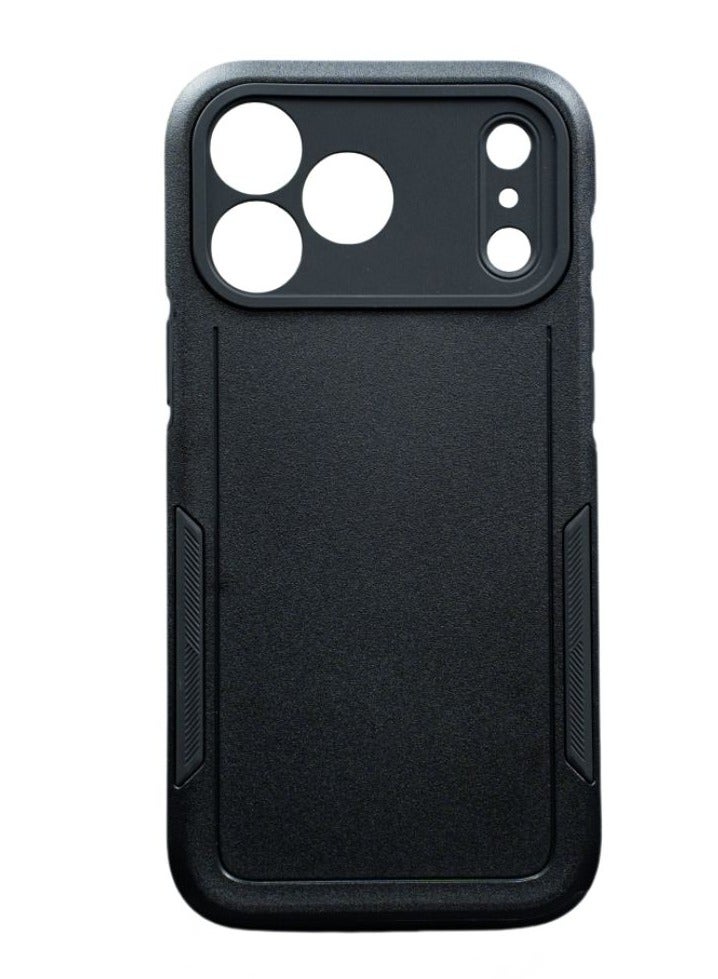 RADSUN Magnetic Armored Case for iPhone 17 Pro – Dual-Layer TPU + PC Rugged Shockproof Cover with Camera Protection – Black - Image 1