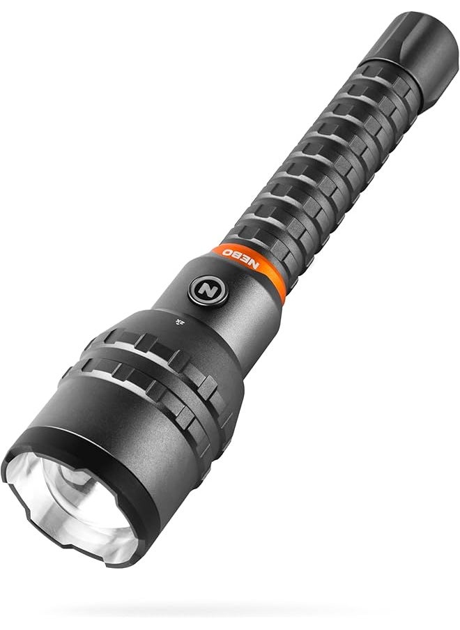NEBO NEBO 12000 Rechargeable Flashlight with 2x Zoom, 5 Light Modes, Waterproof (IP67), and Power Bank, Bright Flashlight for Everday Carry, Hunting, Camping  - Image 1