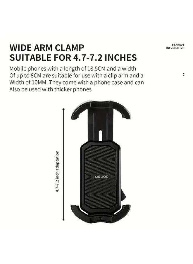 Bicycle Phone Holder Handlebar Mount Lightweight Compact Design Reinforced Grip - Image 5