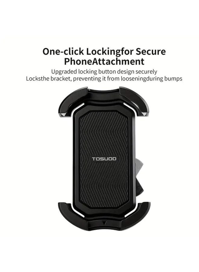 Bicycle Phone Holder Handlebar Mount Lightweight Compact Design Reinforced Grip - Image 4