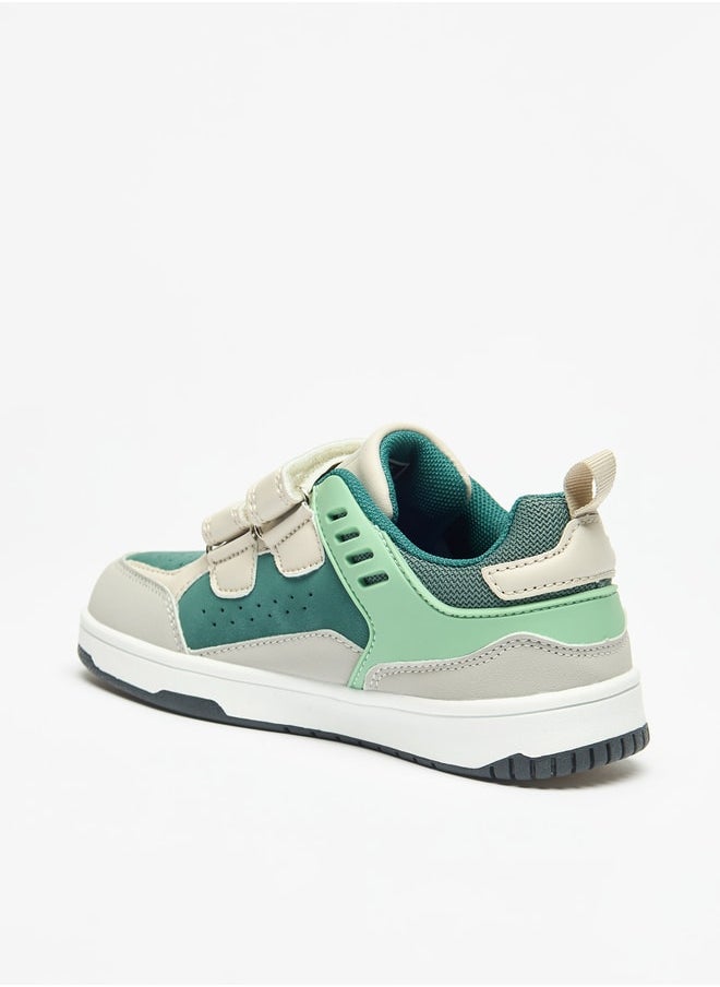 DUCHINI - Boys Mister Colourblock Sneakers with Hook and Loop Closure - Image 1