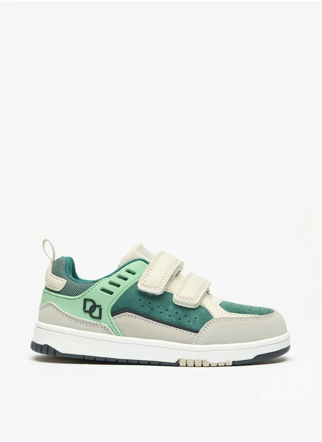 دوتشيني Boys Mister Colourblock Sneakers with Hook and Loop Closure