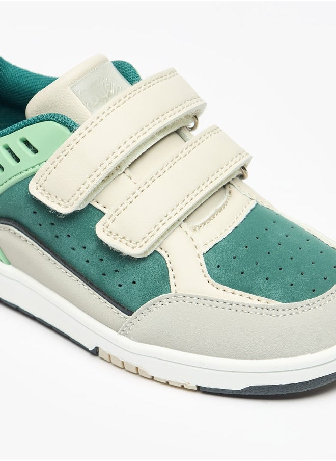 DUCHINI - Boys Mister Colourblock Sneakers with Hook and Loop Closure - Image 1