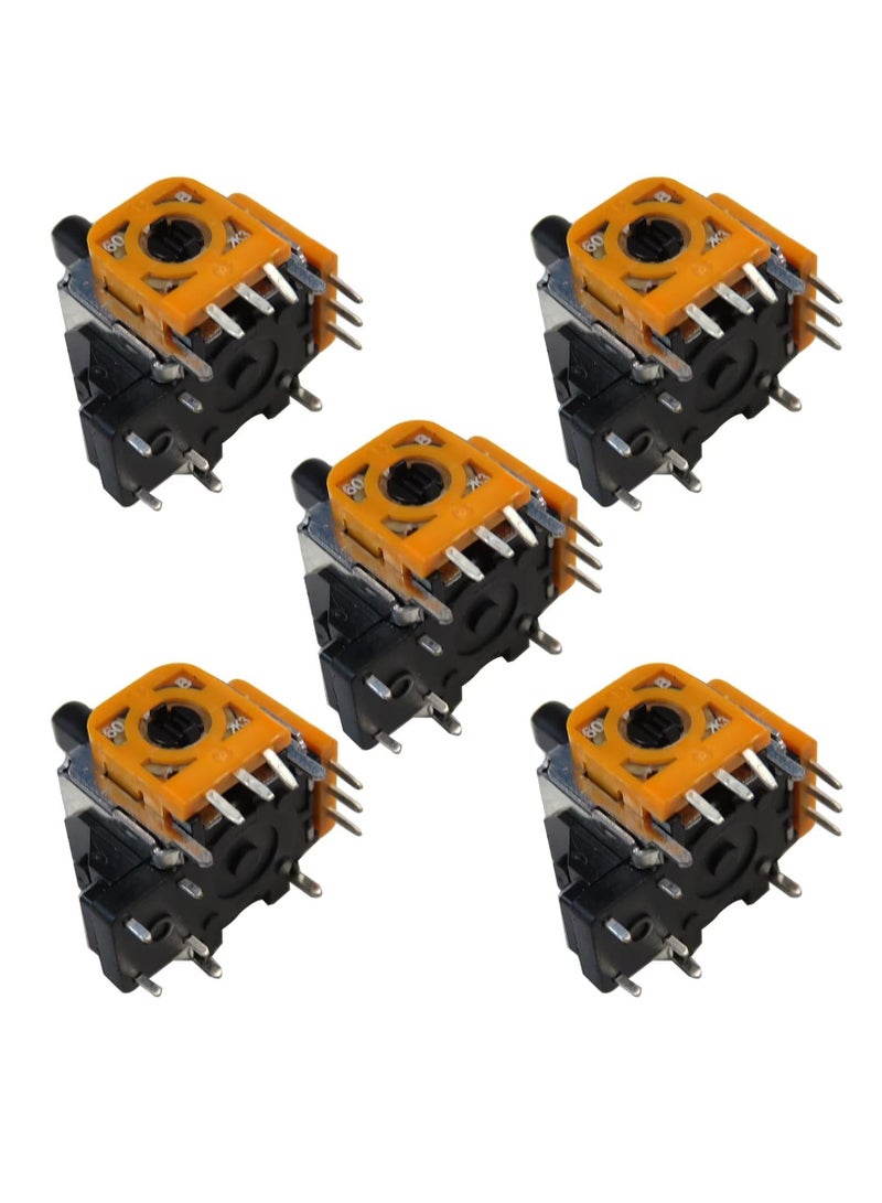 High Precision Joystick Analog Stick Replacement for Xbox One PS4 Switch Pro Controllers 5-Pack Compatible with Elite Models - Image 1