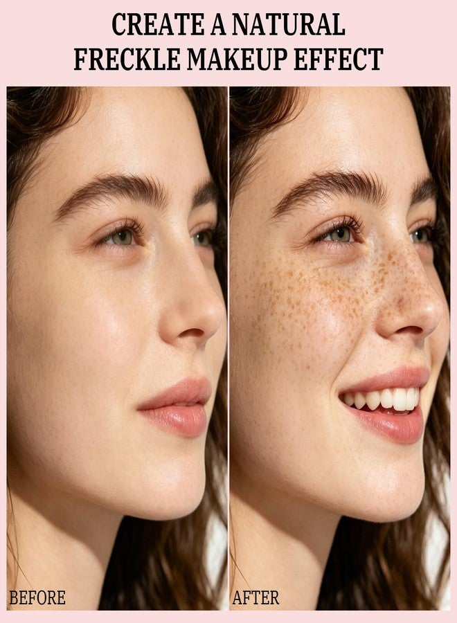 U-Shinein 2 in 1 Freckle Pen Stamp, Long-Lasting Natural Fake Freckles Makeup for Realistic Sun-Kissed Look, Gourd Tip Beauty Tool, 03 Cocoa Smudgy - Image 4