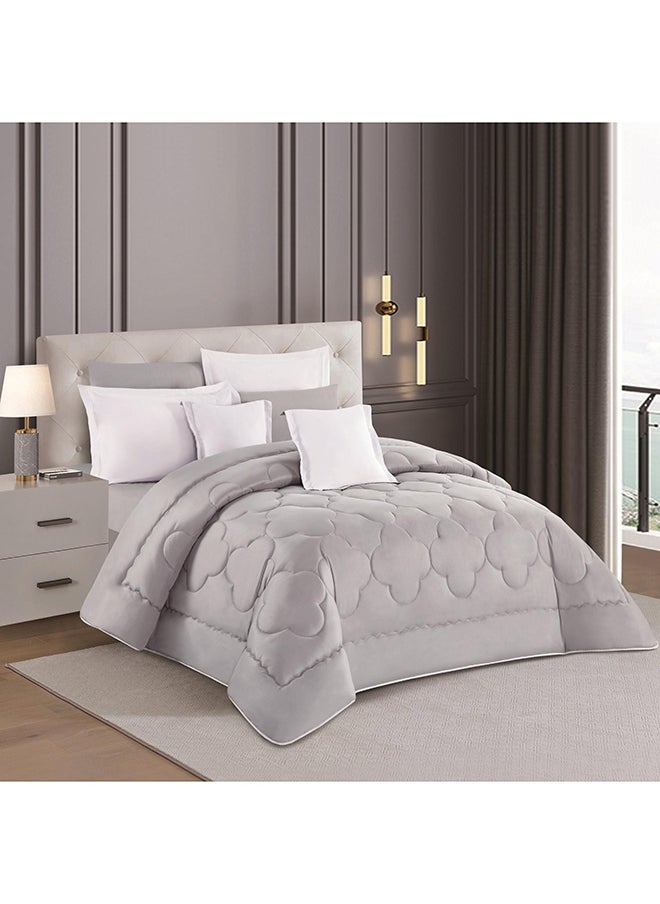Stargold Duvet Cover Set 8 Pieces Comforter Set with Bed Skirt Quilt Cover Fitted Sheet Pillow Cover Comforter 220X240 cm King Size Mattress  - Image 2
