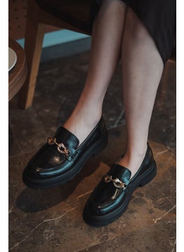 MARJIN Women Loafer Thick Sole Buckled Moccasin Casual Shoes Rizya  - Image 2