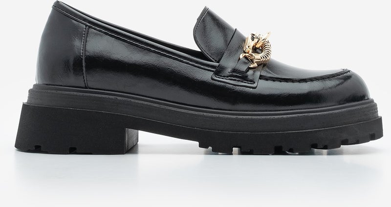 MARJIN Women Loafer Thick Sole Buckled Moccasin Casual Shoes Rizya  - Image 3