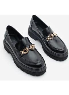 MARJIN Women Loafer Thick Sole Buckled Moccasin Casual Shoes Rizya  - Image 4